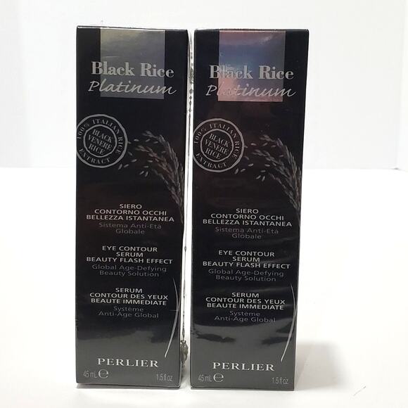 Perlier Black Rice Platinum Eye Contour Serum (1.5 fl. oz.) New In SEALED Box x2 - Picture 1 of 6
